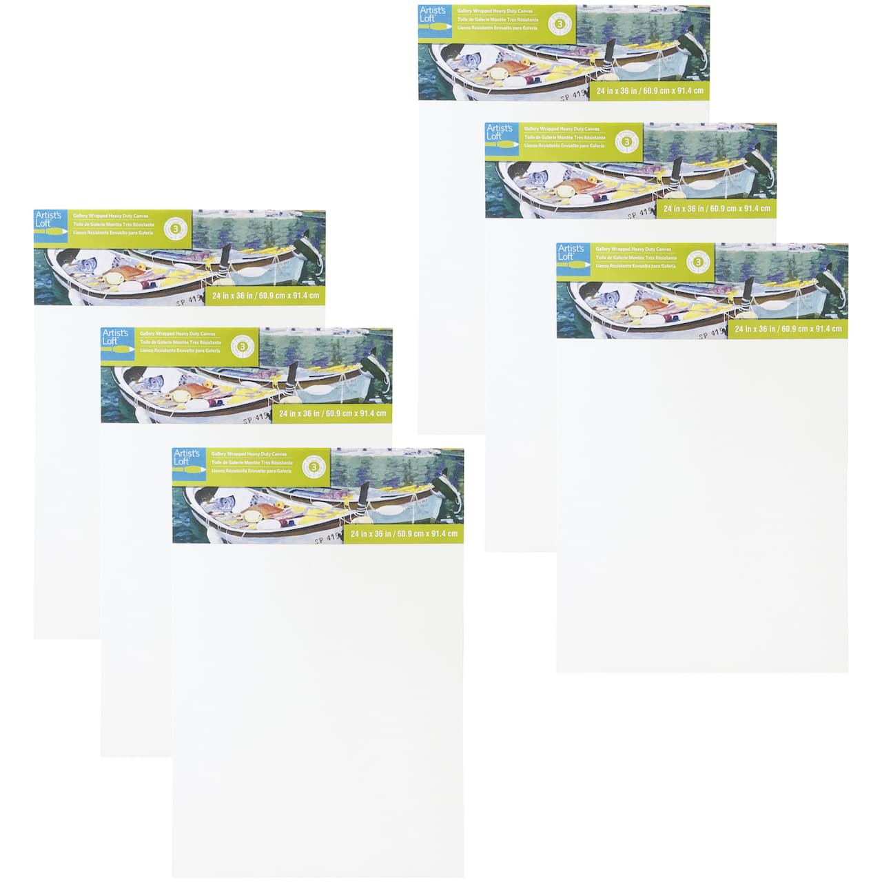 6 Pack: Level 3 Gallery Wrapped Heavy Duty Canvas by Artist's Loft®